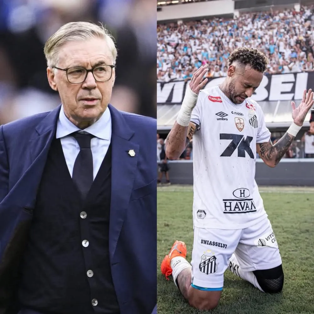Neymar é incluído por Ancelotti em lista para a Copa do Mundo