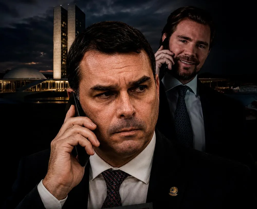 Áudio e mensagens expõem negociação milionária entre Flávio Bolsonaro e banqueiro preso para filme sobre Jair