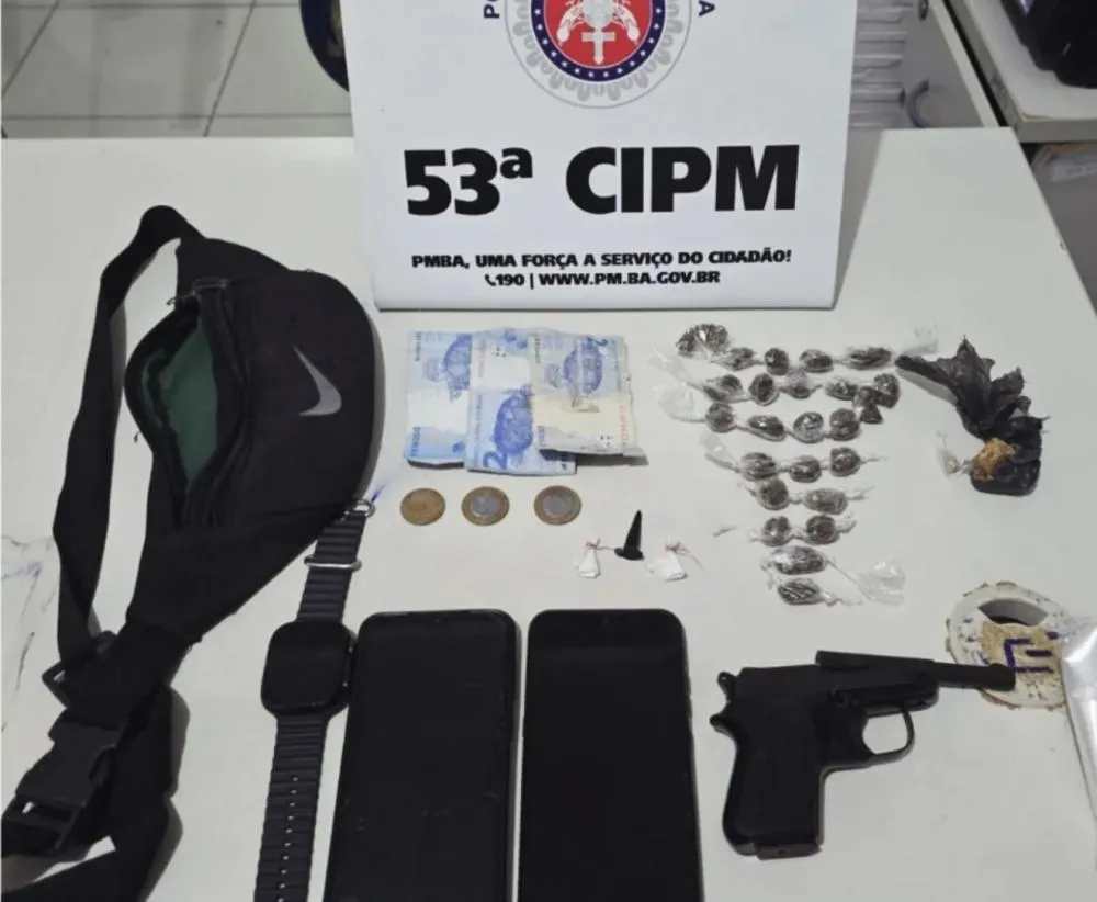 PM apreende drogas e arma após confronto no Açuzinho