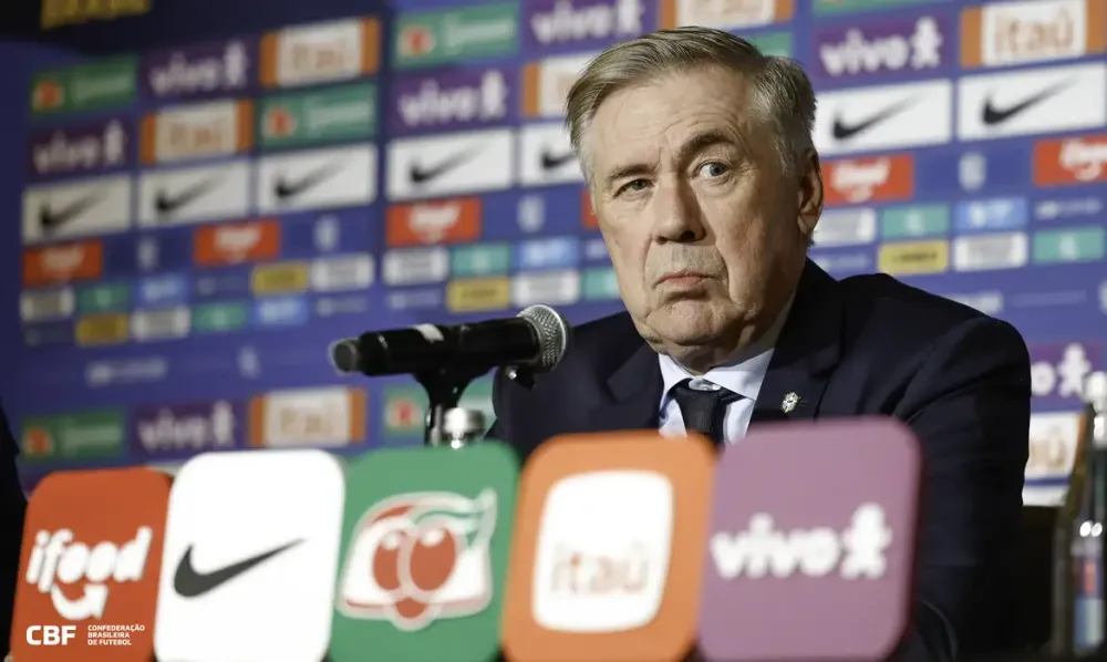 Ancelotti anuncia nesta segunda (18) lista de convocados do Brasil para a Copa de 2026