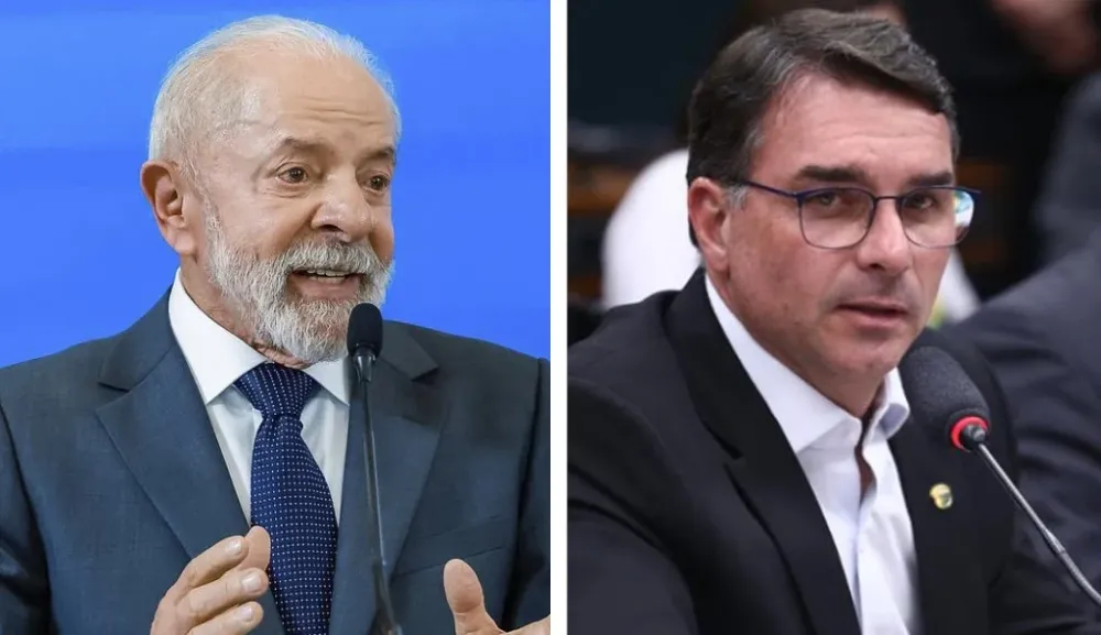 Atlas: Flávio cai seis pontos e tem 41,8% contra 48,9% de Lula no 2º turno após áudio a Vorcaro