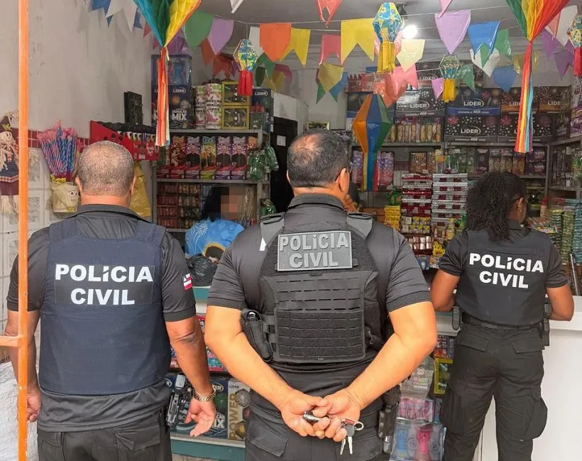 Fogos clandestinos são apreendidos durante operação em Alagoinhas