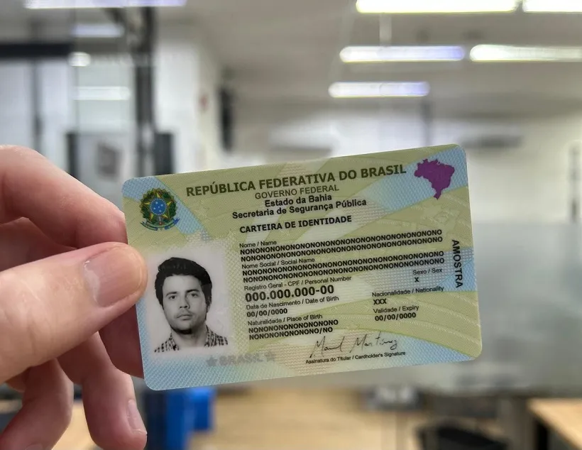 Bahia passa a emitir nova Carteira de Identidade Nacional em cartão de policarbonato