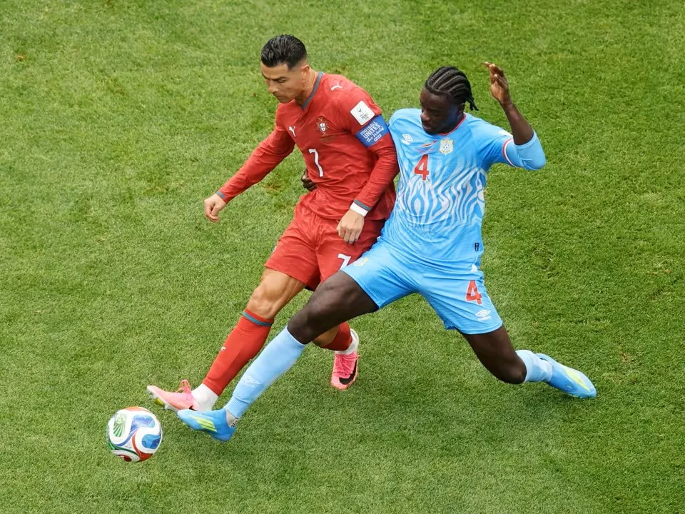 Com atuação discreta de Cristiano Ronaldo, Portugal cede empate à RD Congo na estreia da Copa