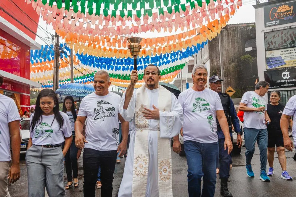 Mata de São João abre celebrações do 2 de Julho com revezamento do Fogo Simbólico