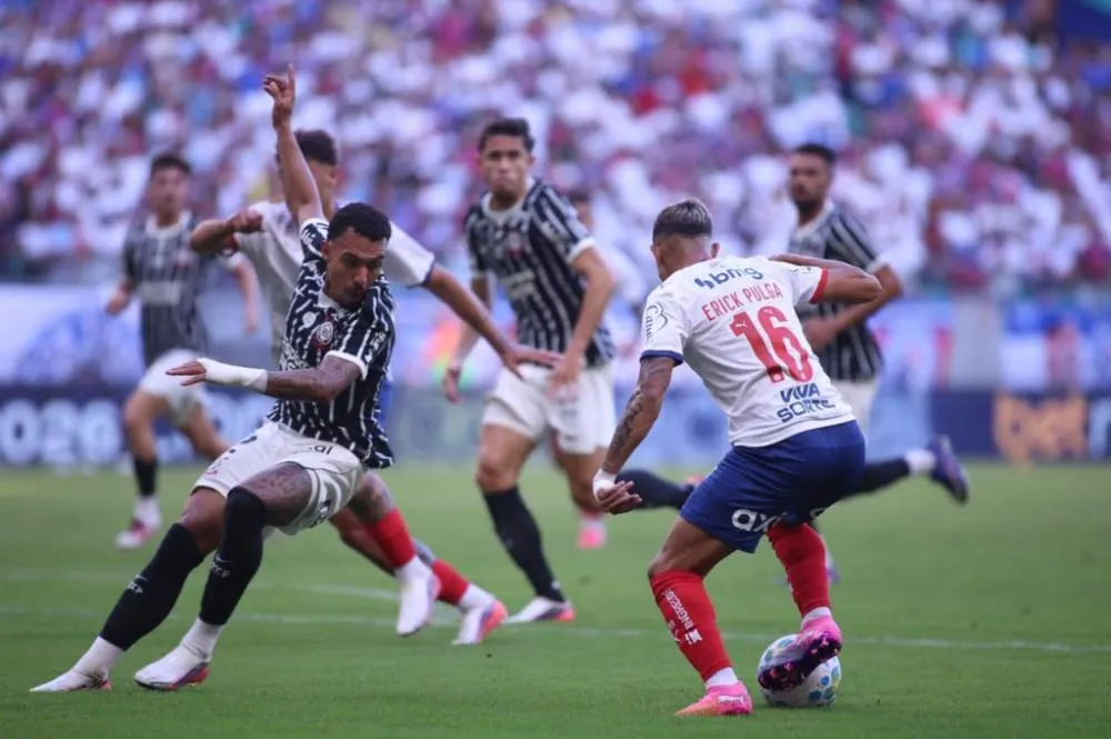 Bahia empata com o Corinthians na Fonte Nova e segue no G-5 do Brasileirão