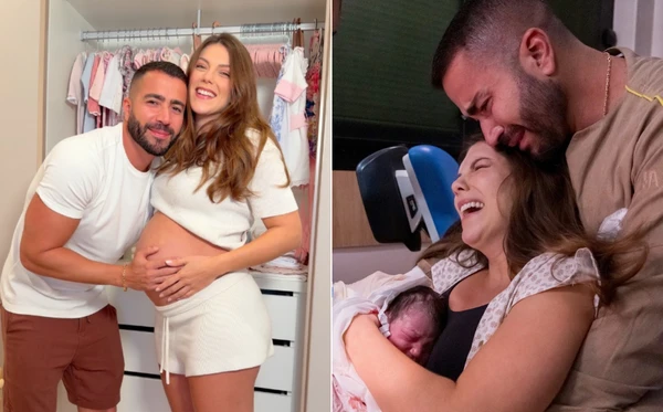 Rafa Marques e Pati Guerra anunciam nascimento da primeira filha, Maria Luísa