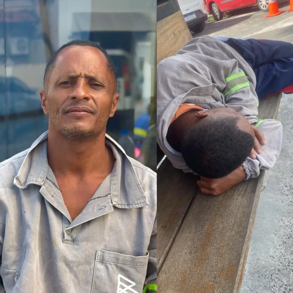 Homem que está há quatro dias em situação de rua em Mata de São João pede ajuda para encontrar familiares