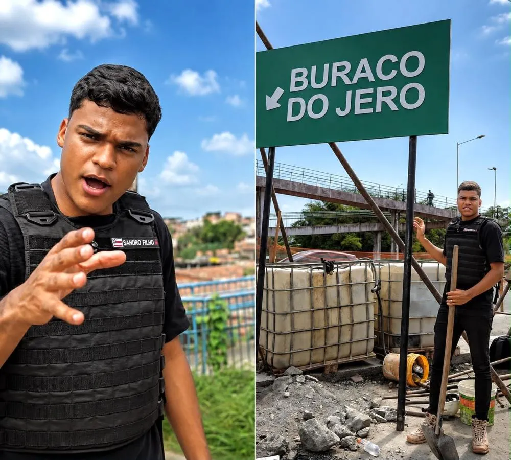 “Buraco do Jero”: vereador inaugura placa na BR-324 e ironiza governo Jerônimo
