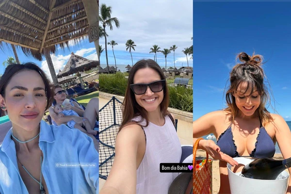 Gabi Luthai, Juliana Paiva e outros famosos curtem fim de semana em Praia do Forte
