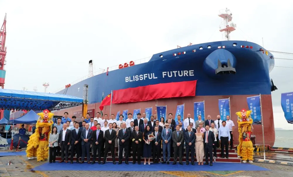 Braskem realiza batismo do navio Blissful Future na China e reforça modernização e sustentabilidade de sua frota marítima