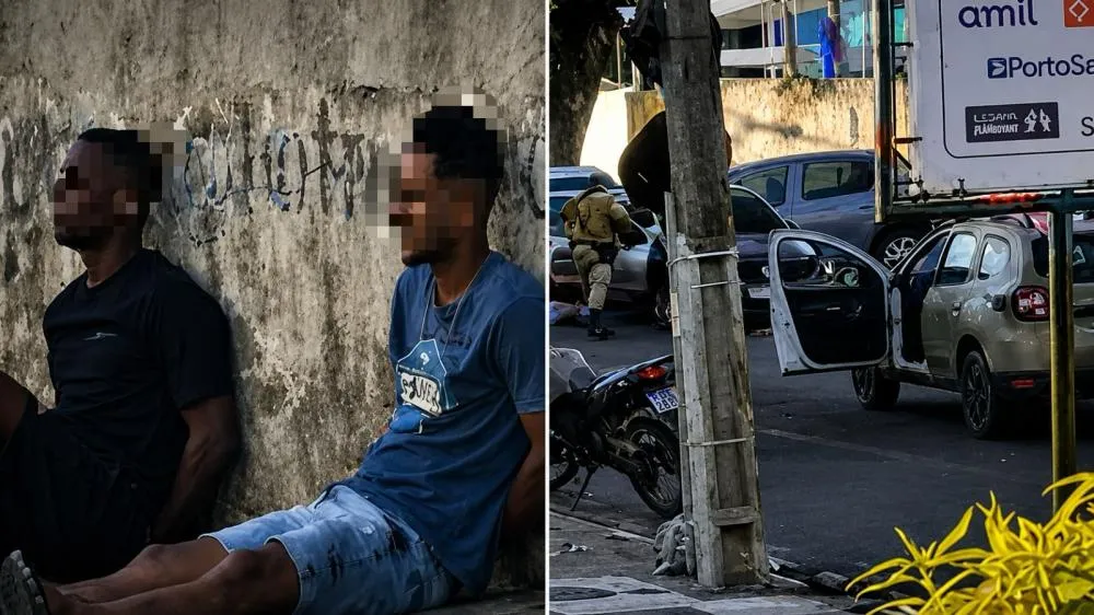 Condutor desobedece ordem da PM, tenta atingir policial e bate durante fuga em Camaçari