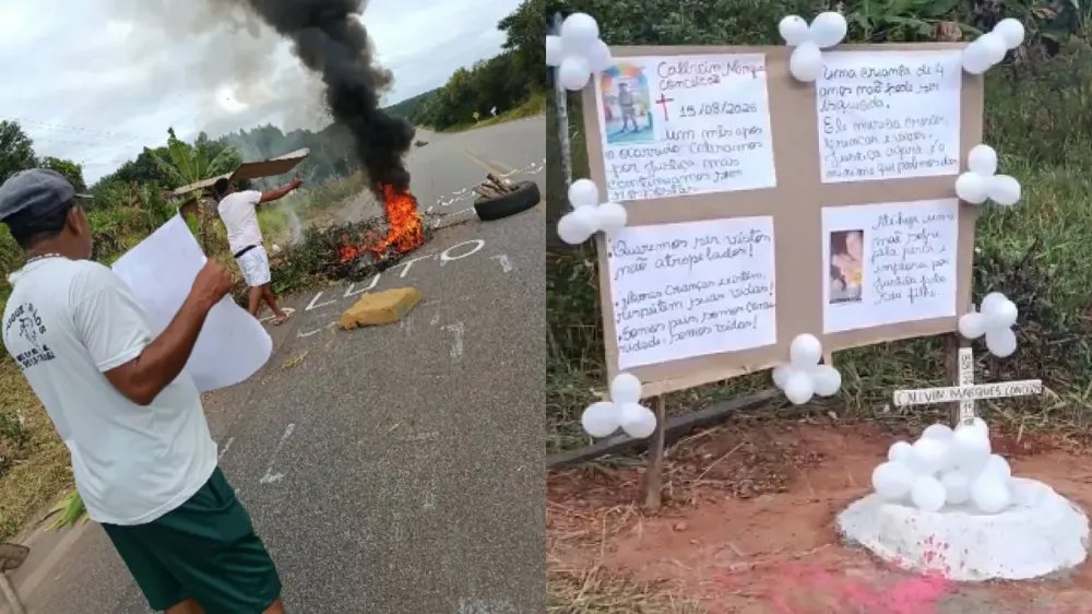 Família fecha rodovia e cobra justiça um mês após morte de menino em Itanagra